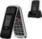 Tosaju 2G Cellulare Senior Valvola Sbloccata con Tasti Grandi, Telefono per Anziani con Alta Volume Stazione di Ricarica Torcia Funzione SOS Doppio Schermo (2,8 e 1,77) Nero