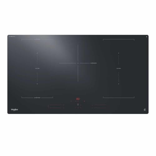 Placa de Inducción Whirlpool WEX 9024 DC FF 2 de 90 cm y 5 Zonas 6th Sense