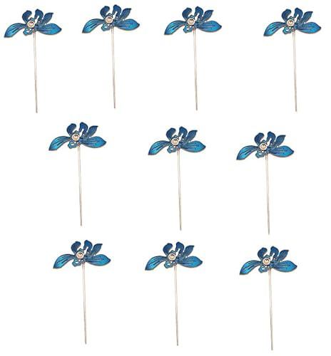 Haarnadeln mit Orchideen-Motiv, Blumen-Design, Schmuck mit Orchideen, chinesisches Zubehör, 10 Stück