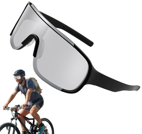 Sionhiuo Lunettes De Moto Pour Hommes - Masques Pour VTT Et Motocross - Protection Oculaire Anti-UV et Anti-Buée Lunettes de Soleil pour Cyclisme et Activités Extérieures