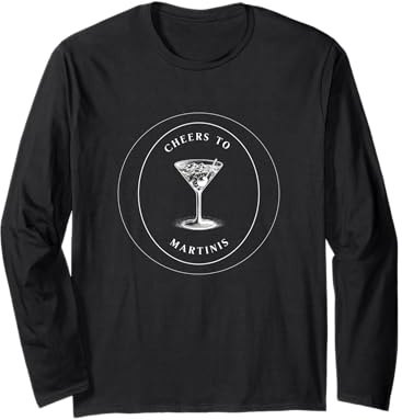 Martini Glass Long Sleeve T-Shirt