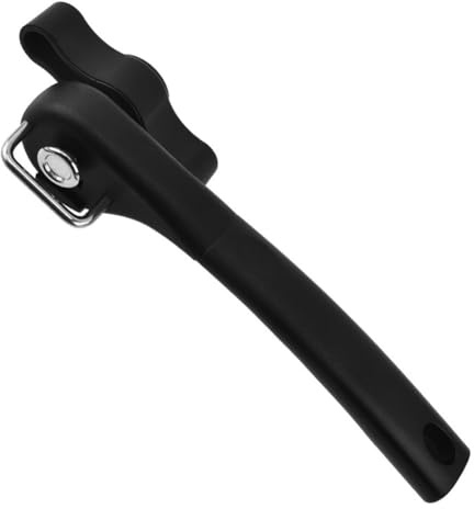 FUBESK Abrelatas manual de acero inoxidable, herramienta de apertura lateral con un solo mango para uso doméstico, color rojo