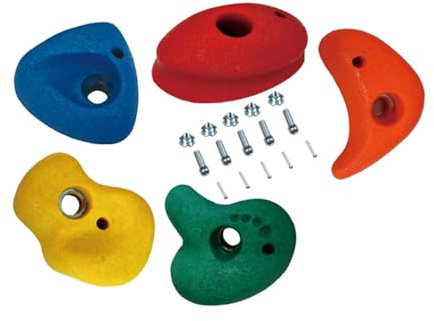 RCGOFOLLOW Spielplatzzubehör, einfache Installationsmöglichkeiten, Klettergriffe für die Kletterwand, unverzichtbare Ausrüstung für Spielspaß im Garten, Dschungel Klettergriffe, Spielplatzbau, S