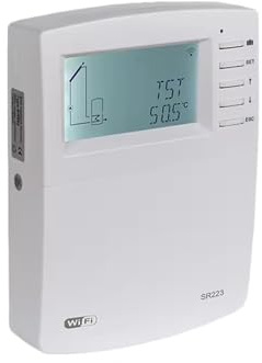 Controlador Solar SR223 For Sistemas De Calentamiento Solar De Agua Con Múltiples Divisiones, Control Mediante Aplicación Móvil Con Interfaz De Comunicación 485