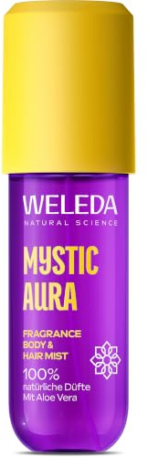 WELEDA Mystic Aura Fragrance Body & Hair Mist Spray duftende Floral Vibes für Haut und Haare, 95 ml Spray