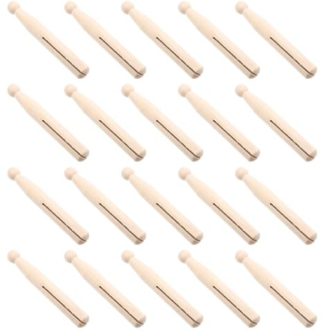 SHINEOFI 20 Pinces de Fermeture pour Sachets Alimentaires en Bois, Clips Étanchéité pour Aliments, Solution Pratique pour Conserver la Fraîcheur, Étanches et Réutilisables, Cuisine