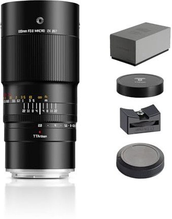 TTARTISAN Macro 100 mm F2.8 E, Objetivo de Formato Completo, 2 aumentos para Montaje E (Montura E)