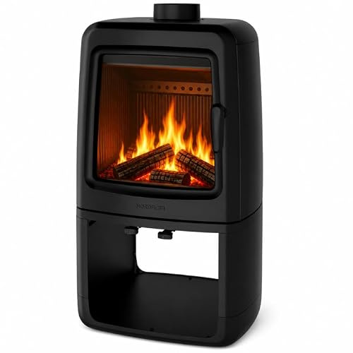 Poêle à bois NORDFLAM - KIRUNA 8 kW en Fonte - Noir