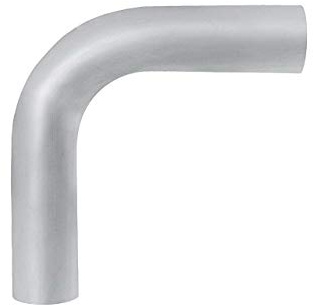 HPS Performance AT90-075-CLR-2 6061 T6 Aluminum Elbow Pipe Tubing, 16 Gauge, 90 Degree Bend, 0.75 OD, 0.065 Wall Thickness, 2 Center Line Radius