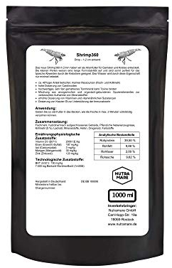 Nutramare Aquarium360 Krebse & Shrimps 750 ml Garnelenfutter | Granulatfutter für Garnelen und Krebse, Farbverstärkend mit Spirulina