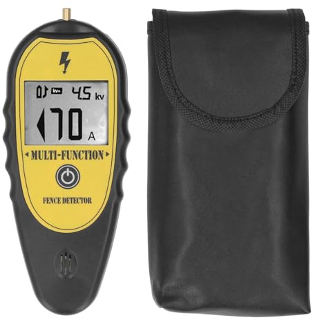 Tester di Recinzione,Segnale Acustico per Recinzione elettrica, Tester di Tensione per Recinzione elettrica Digitale Rilevatore di guasti per Recinzione elettrica, Tester di Recinzione Portatile Test