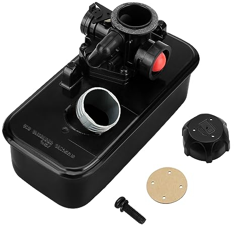 Cnornus Métal carburateur pour Briggs & Stratton réservoir 498809 498809A 494406 Pièces de rechange pour tondeuse à gazon Tondeuse a Essence Carb Carburateur