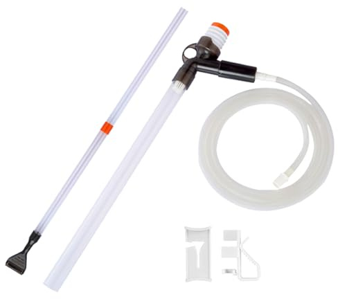 Aquarium Sand Waschen Werkzeug Fisch Tank Staubsauger mit 200 cm Schlauch Manuelle Wasserwechsel Futter Abfall Entfernung Multifunktionale Spa Wannenreinigung Transparent