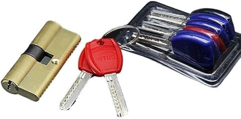 Cilindro Cerradura Seguridad Herrajes for cilindro de puerta, cerradura sesgada, cilindro de 65-110MM, llave AB, entrada antirrobo, cerradura de puerta de latón, núcleo alargado extendido personalizad