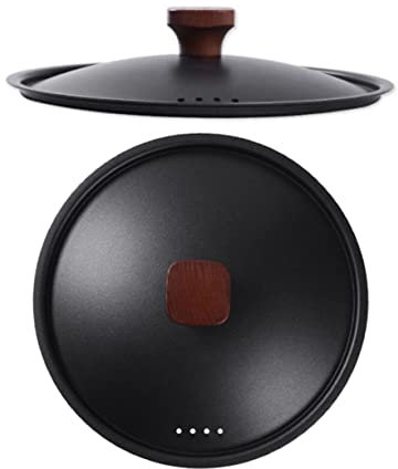 PRETYZOOM De Olla De Hierro Tapadera Sarten Tapa Sarten Resistente Oxidación Fácil De Limpiar Utensilio De Cocina Mango Cuadrado