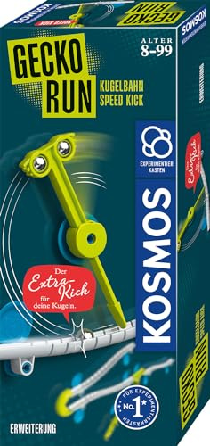 KOSMOS Gecko Run - Speed Kick-Erweiterung | Zubehör für coole vertikale Kugelbahnen, mit zusätzliche Bahnelementen, für Kinder ab 8 Jahre
