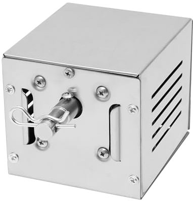 TESUGN Edelstahl Grillmotor für Grillspieß, Edelstahl BBQ Grill Zubehör für Gasgrill, Drehmotor für Rotisserie, Spießbraten, Schaschlik, Spanferkel, Elektrischer Universal Grillspiess Grillmotor