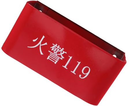 Soporte de Extintor Doble de Hierro Rojo para Pared