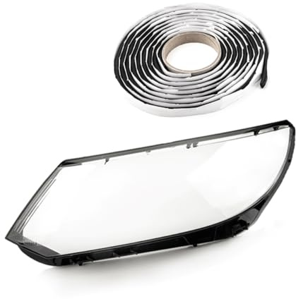 LST Scheinwerferglas Streuscheibe Frontlicht Abdeckung Xenon Halogen links kompatibel mit VW Tiguan 5N ab 07/2011