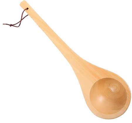 TINEASUR Holzschöpfkelle Wasserschöpflöffel Für Sauna Bad Duschschöpfkelle Kleine Schöpfkelle Badezimmer-saunaschöpfkelle Wasserlöffel Schöpfkelle Für Zuhause Haushaltswasserschöpfkelle Küc