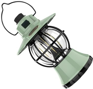 Supvox Wiederaufladbare Outdoor Campinglampe Grün Robust Leicht Tragbar Vielseitig Zeltlicht Für Wandern Notfälle