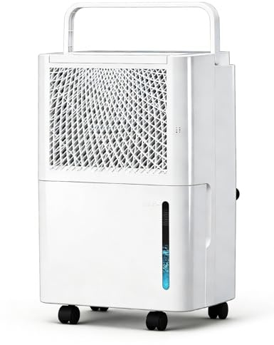 HUMSURE 2500 Sq. Ft 30 Pints Dehumidifier Equipped With Drainage Hose, Automatic Defrosting, for Basement, Home, Bathroom, Bedroom,24-Hour Timer Function