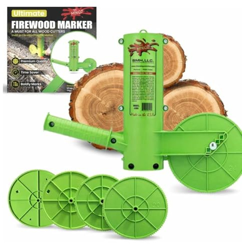 THE MINGO Marker Firewood Measuring Tool - Chainsaw Firewood Marking Tool - Log Paint Marker -Firewood Measuring Tool for Chainsaw - Logging Tools