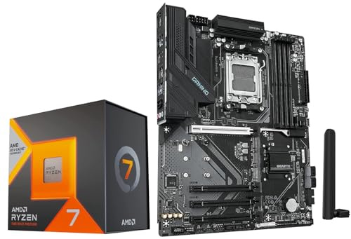 Micro Center AMD Ryzen 7 7800X3D CPU Processor with Gigabyte B850 Gaming WIFI6 Motherboard (ATX, DDR5, 3X M.2, PCIe 5.0, USB-C, WIFI6)