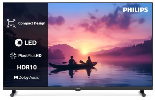 24PHS6050/12 – Smart TV de 24 pulgadas LED DVB-T2 HEVC/H.265 Wifi negro Clase energética E