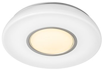 OSRAM 4058075055179 A++ to A, LED Deckenleuchte, Silara Duo - 4000 K, Metall, 30 W, Farbwechselnd, 48 x 48 x 9.3 cm