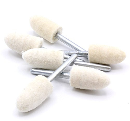 6 x Support pour Dremel, Proxxon Accessoires feutre pointe feutre de polissage 10 x 20 mm pointes de polissage outil multifonction