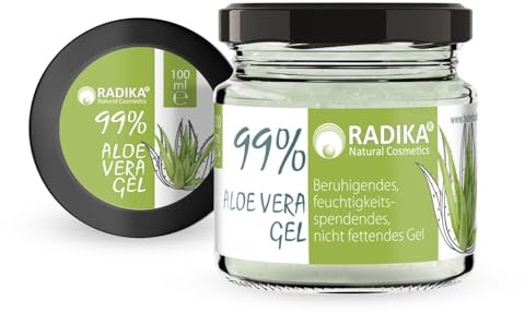 Aloe Vera Gel 99%, Beruhigend, Pflegend, 100 ml, Für Alle Hauttypen, Nicht Fettend von Bioherba