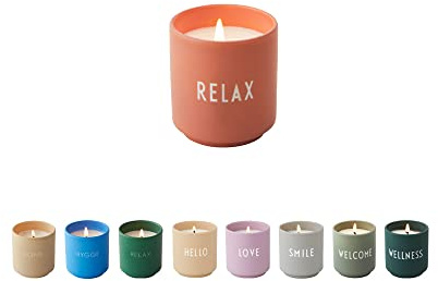 Design Letters duftkerzen im glas klein | duftkerze aus 100% Sojawachs et Brenndauer bis zu 15 Stunden | weihnachts Sammlung und entspannung geschenk für frauen | die Tassen als Vase wiederverwenden