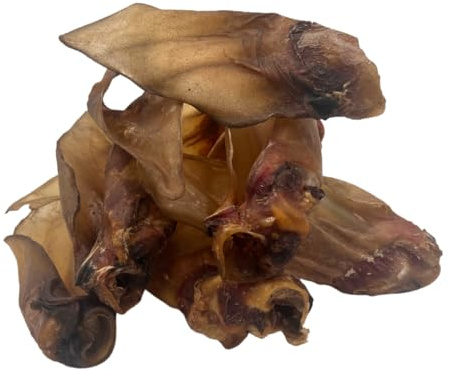 Express Pet Supplies 20 Extra Large (XL) Buffalo Ears | 100% Natural Air-Dried Treat for Dogs | Grain and Gluten Free Low Grease | Long Lasting Large Dogs