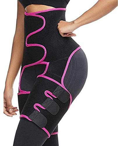 LZSSH Taillentrimmer Frauen 3 in 1 Oberschenkelschneider Hüftlift Verlieren Gewicht Abnehmen Schweißgürtel, Taille Beine Trainer Gürtel Shapewear, für Yoga Fitness Laufen
