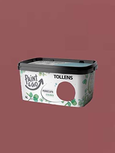 TOLLENS Pintura Plástica Ecológica Paint&Go 4L (Rojo Tierra)