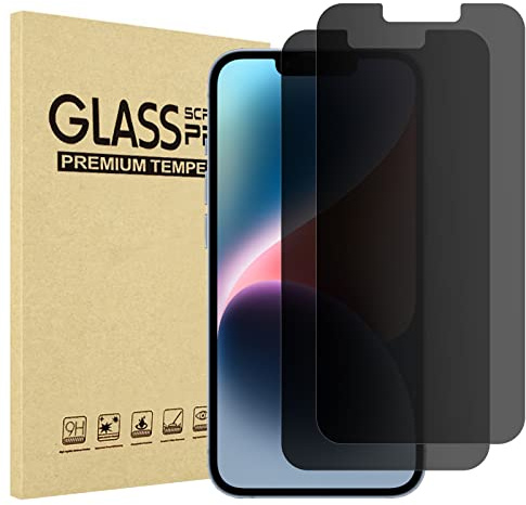 ProCase 2 Stück Blickschutzglas 9H iPhone 17e/16e/14/13/13 Pro 6,1 Zoll | Privatsphäre schützend, kratzfest, abriebfeste Oberfläche