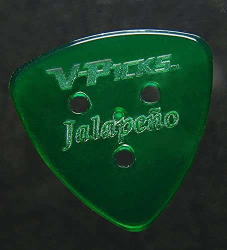 V-Picks™ »JALAPENO - GUITAR AND MANDOLINE PICK« Plektren für Gitarre und Mandoline - 1.5mm - Farbe: Green