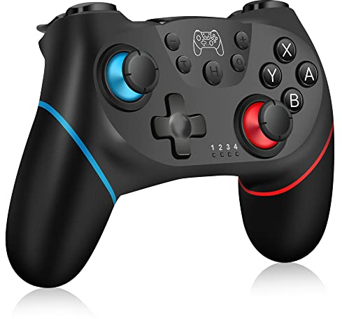 Zakgbxbig Controller per Switch, Controller Wireless Pro per Switch Lite, Controller per Switch Remote Gamepad Joystick, Turbo e Doppia Vibrazione