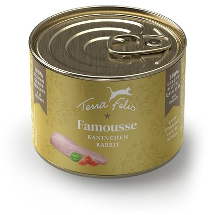 Terra Felis Lapin, Famousse Nourriture Humide pour Chats, 200g