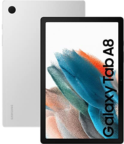 Samsung Galaxy Tab A8 10.5” Screen Wi-Fi Android Tablet 32GB Silver (UK Version) (Renewed)