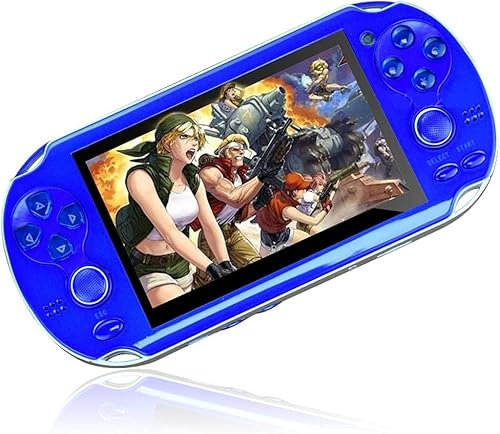 AMITVA 4.3 Inch 8GB Double Joystick Handheld Game Console Build in 2000 Games Video Game Console Retro Game Player Game,Children