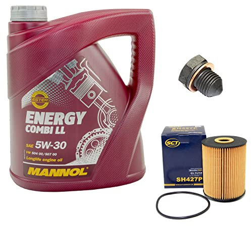 Motoröl Set 5W30 4 Liter + Ölfilter SH427P + Ölablassschraube 12281