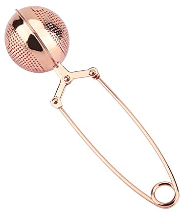 Teesieb Edelstahl,Teesieb Für Losen Tee,Teezange Für Losen Tee,Ein Roségoldenes Tee-Ei Mit Losen Blättern,Ein Ungewöhnliches Tee-Ei,Ein Kühler Tee,Ein Tee-Ei Mit Druckknopf,Ein Tee-Ei,Ein Tragbare