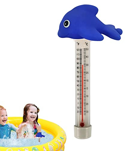 Schwimmendes Poolthermometer,Enten-Wasserthermometer | Bruchsicheres lustiges Poolthermometer mit dünnem Seil für öffentliches
