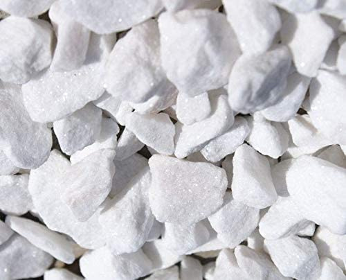 Generisch Weiße, gerundete Steine, Marmorsteine, Dekosteine, Kies, Nuggets, Kieselsteine (8-16 mm, 10)
