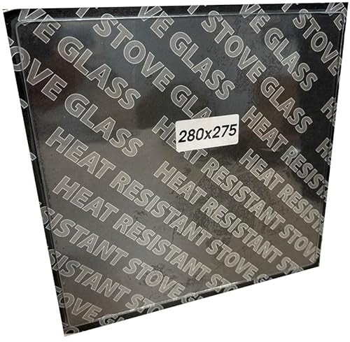 Chimsoc Replacement Stove Glass - Charnwood Country 4 / Grosvenor / C4 & C6 (280mm x 275mm Rectangular)