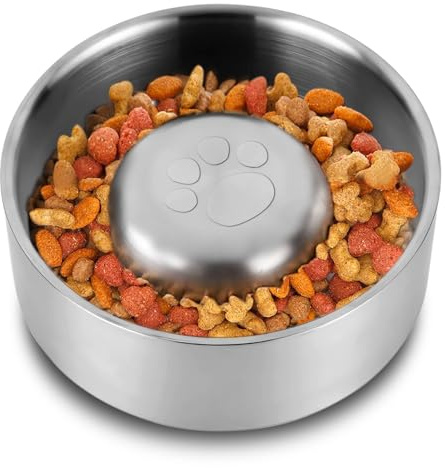 Slow Feeder Hundenapf Einfügung,Anti Schling Napf Anti Choke Große Hundenäpfe Kieselgel Slow Feeder Bowl für Hunde Fressnäpfe für Hunde Zubehör,Entlastet die Verdauung (Hundenapf)
