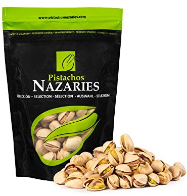 Pistachos cultivados en España, tostados y salados. 8x120 gramos CON SAL