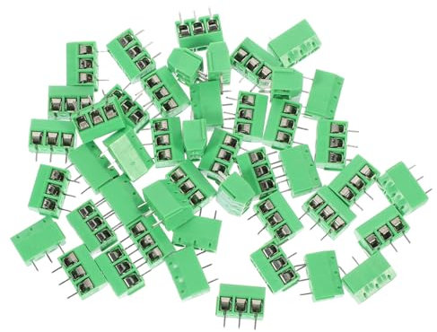 HOMOCONO 50stücke Polige Isolierte Pcb Anschlussklemmen Schraubverbindung Kompakte Terminalblöcke Für Elektronikprojekte Leicht Und Tragbar Effiziente Verdrahtungslösung